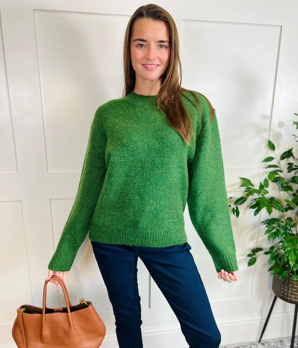 Green Wool Blend Jumper