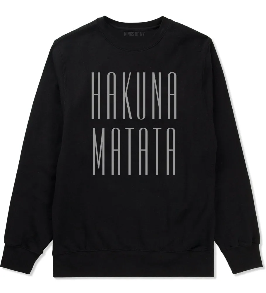 Hakuna Matata No Worries Mens Crewneck Sweatshirt