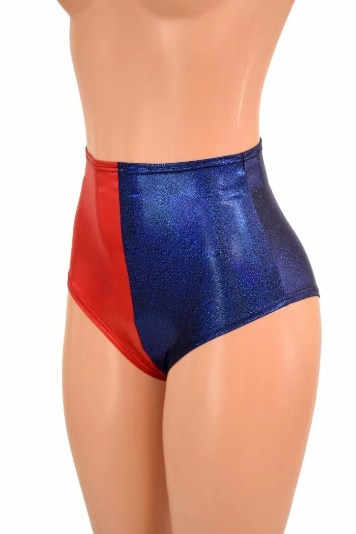 Harlequin High Waist "Siren" Hot Pants