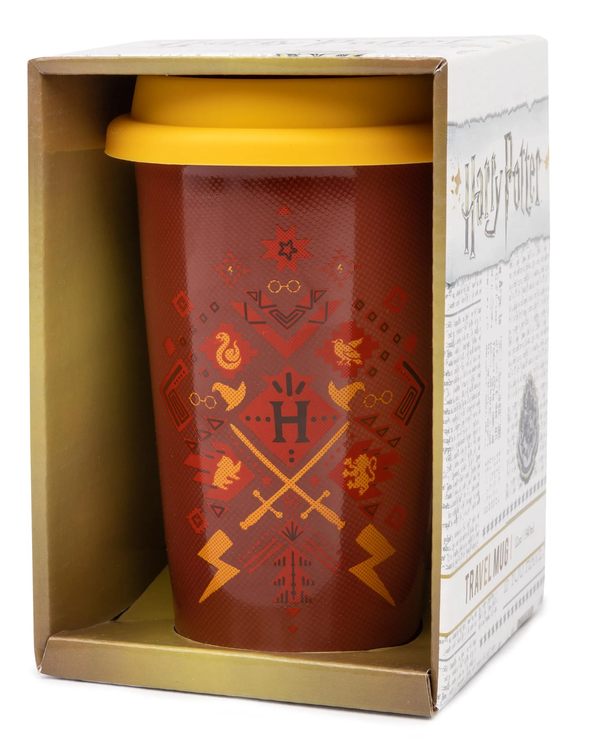 Harry Potter Hogwarts Aztec Jumper Ceramic Thermal Travel Mug