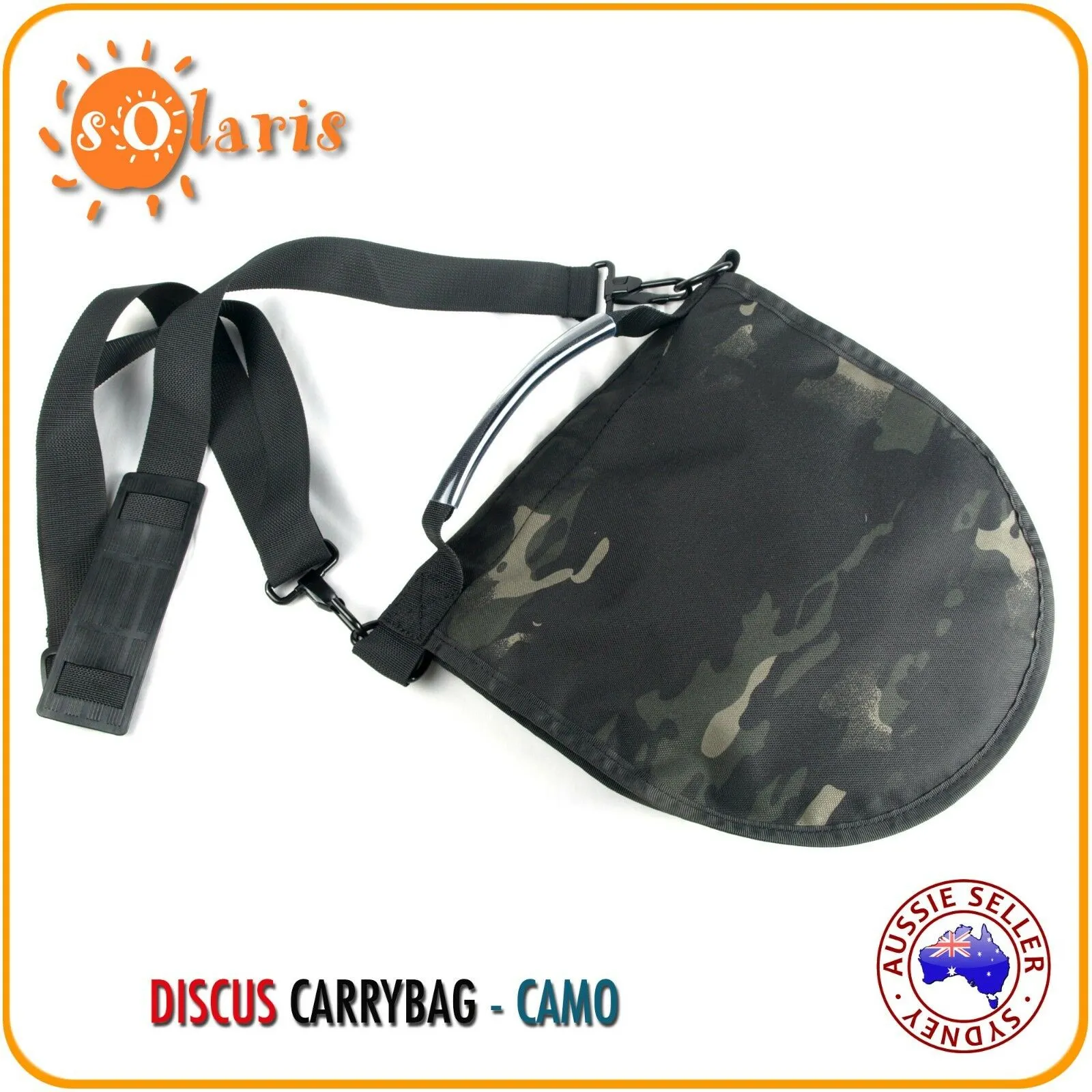 Heavy Duty 2 Discus Carry Bag with Shoulder Strap  - CAMO