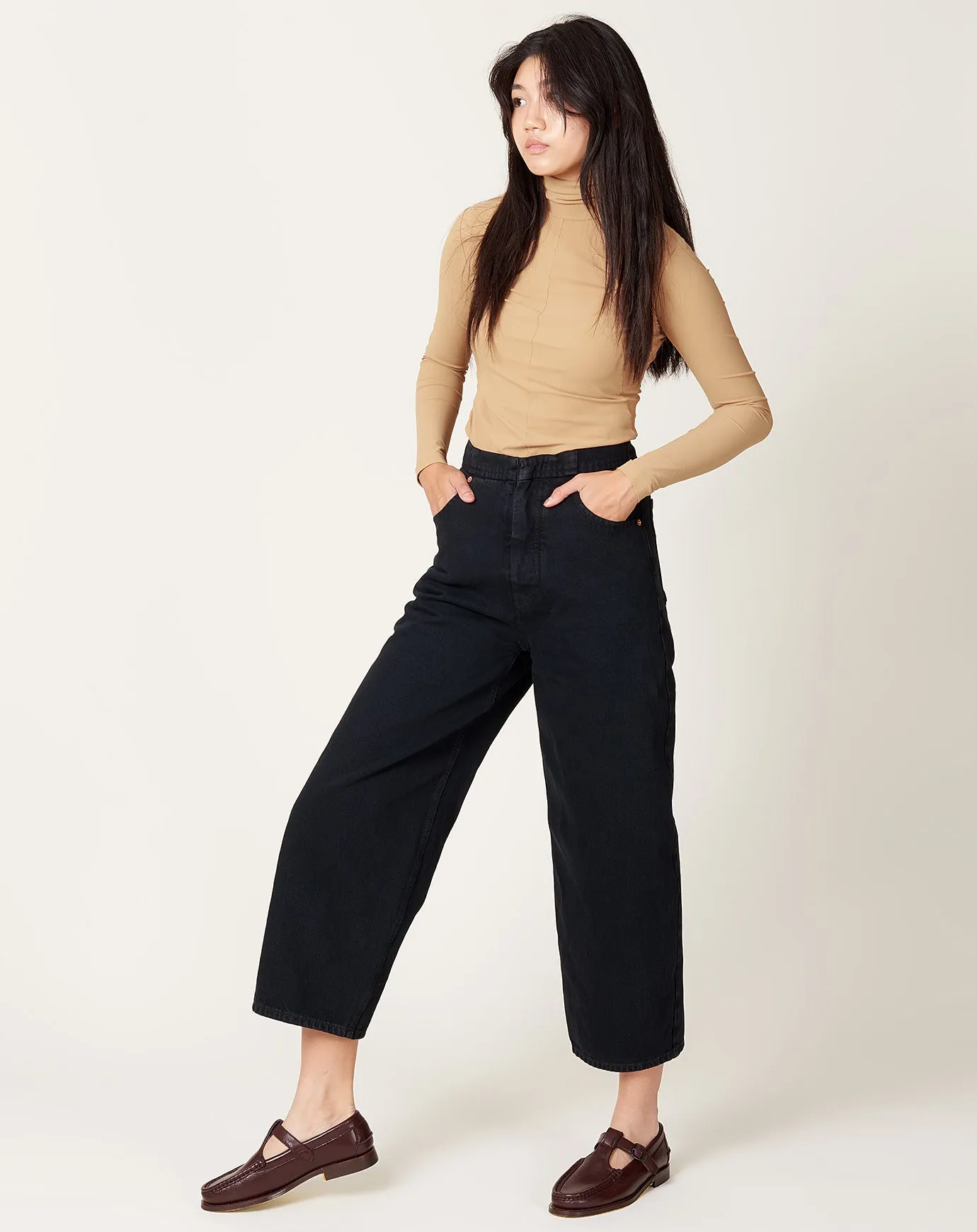 High Waist Jean in Black