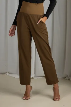 High Waist Straight Leg Pants