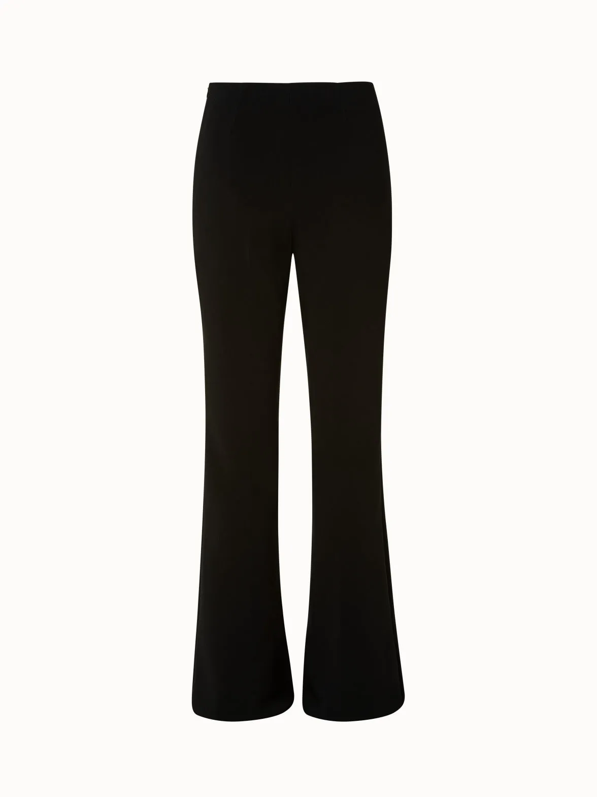 High Waist Wool Double-Face Bootcut Pants