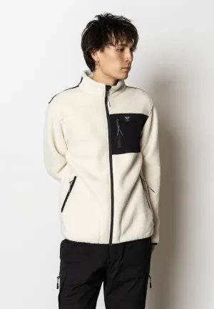 HUNTER FLEECE JACKET - Off white/Black