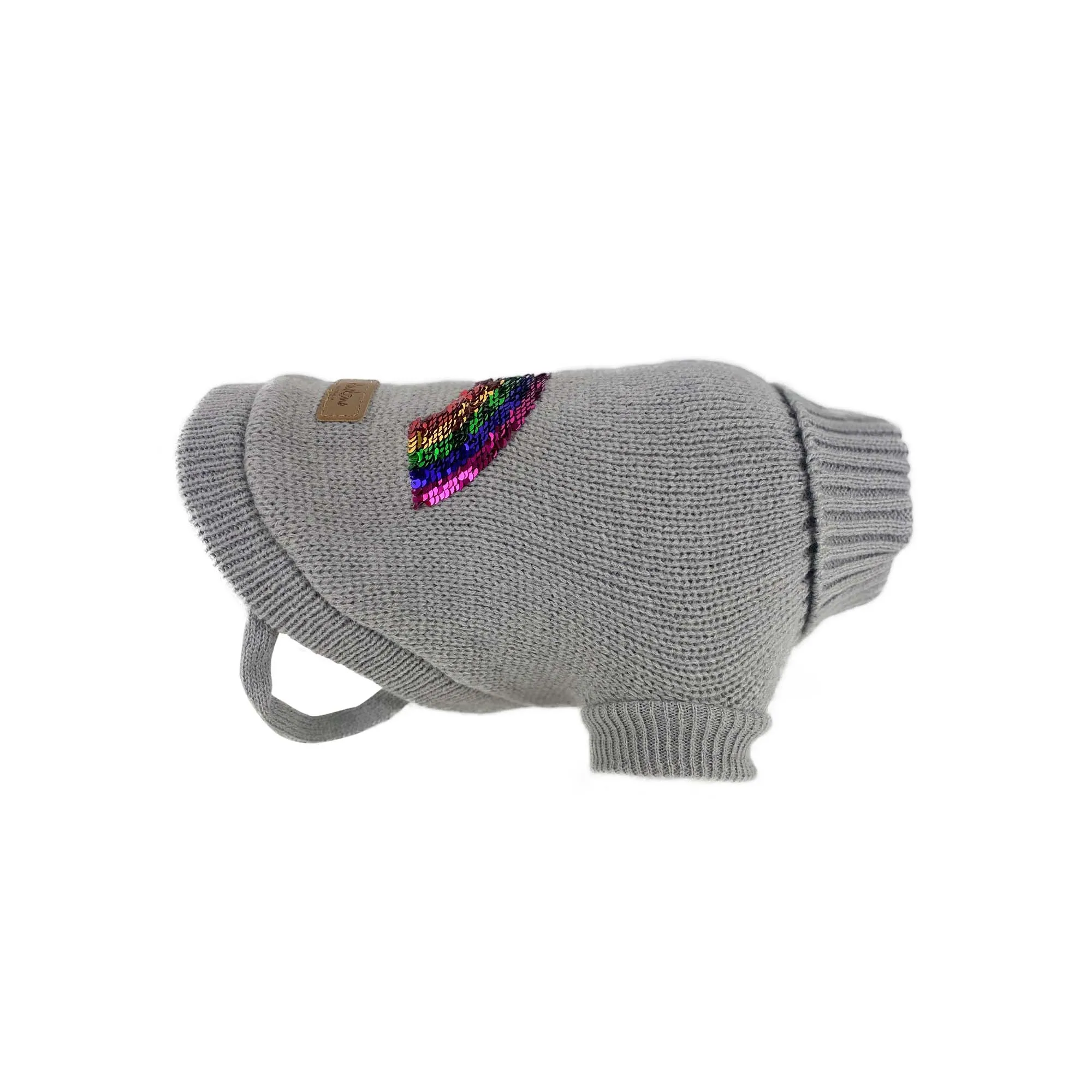 Huskimo Rainbow Dog Jumper Grey 40cm Small***