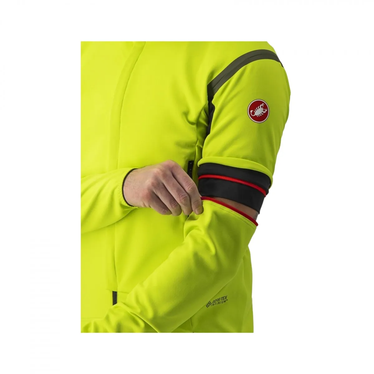 Jacket Castelli Perfetto Ros 2 Convertible Yellow