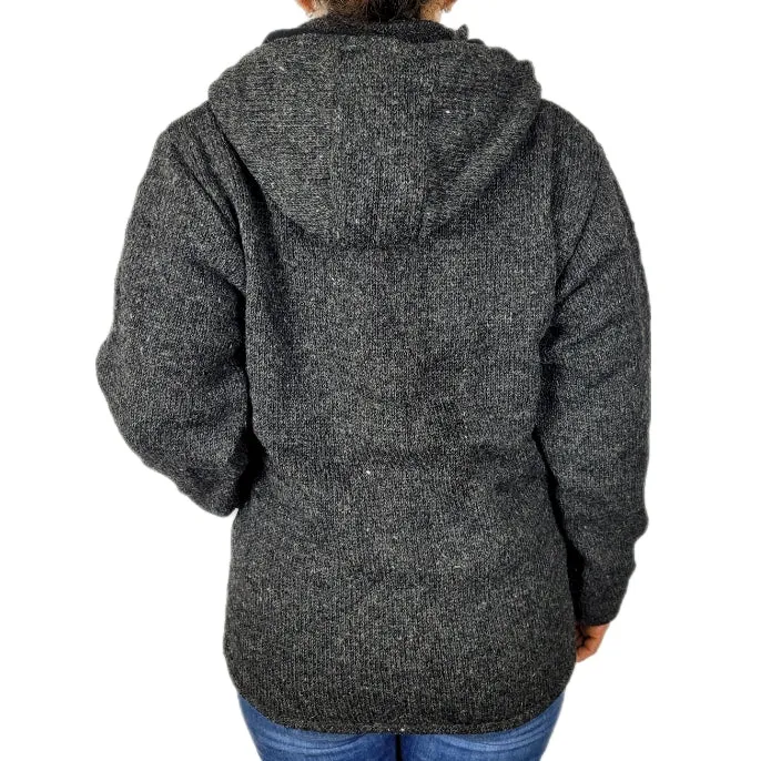 Jacket Charcoal Plain multi knit