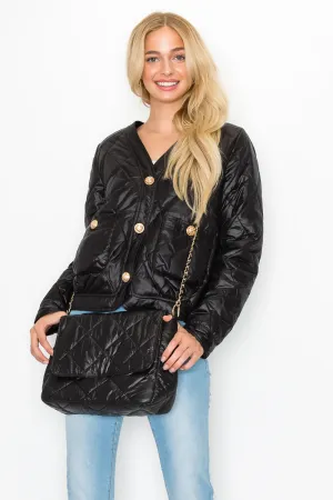 Johya Puffer Jacket - Black