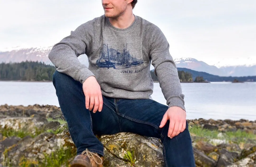 Juneau Boat Harbor Sweatshirt - Unisex