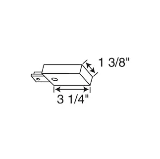 Juno T38 Trac-Master One-Circuit Live End Feed Connector