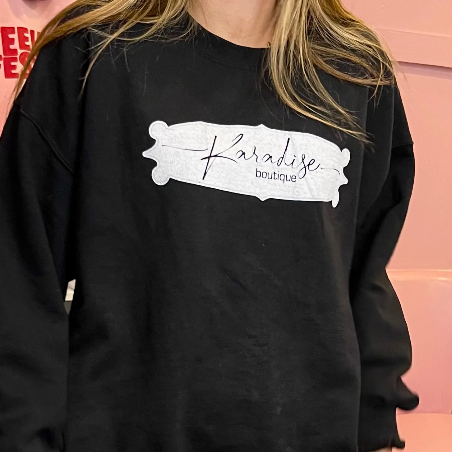 Karadise Black Crewneck Sweatshirt