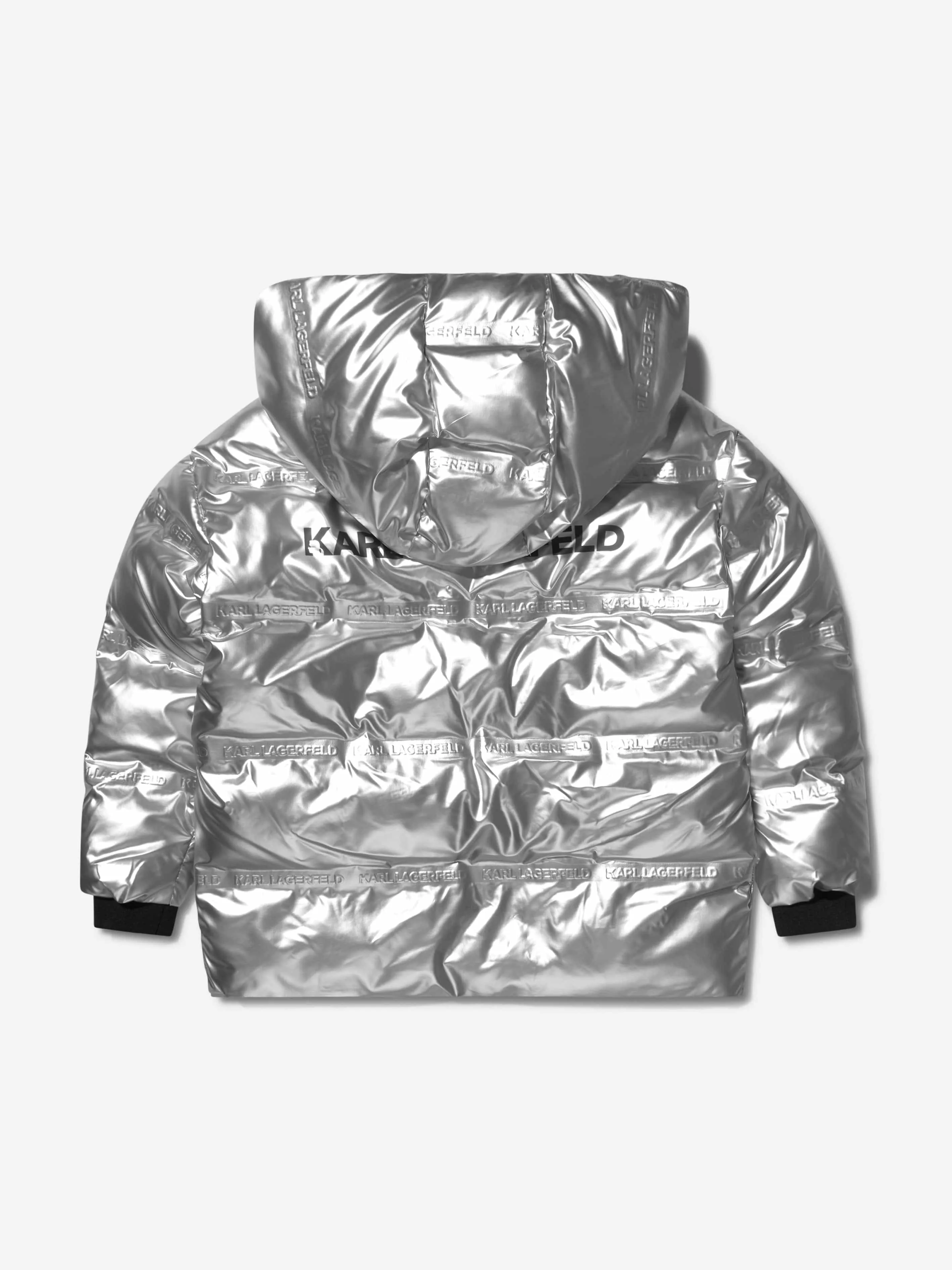 Karl Lagerfeld Girls Hooded Puffer Jacket