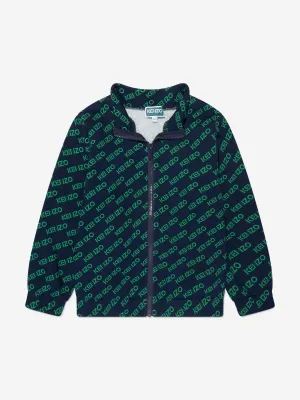 KENZO Boys Logo Track Jacket in Navy