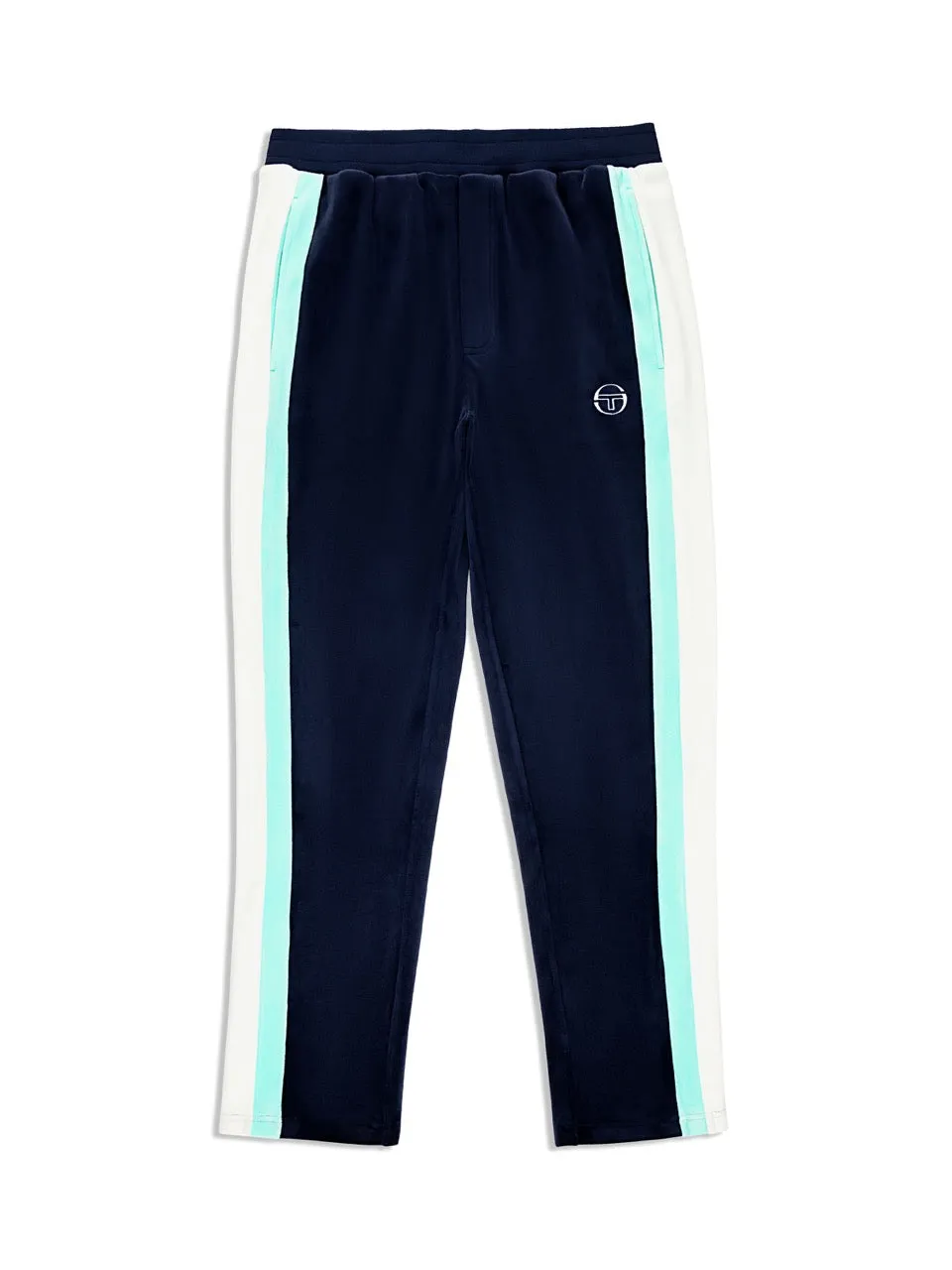 Lazaro Velour Track Pant- Maritime Blue