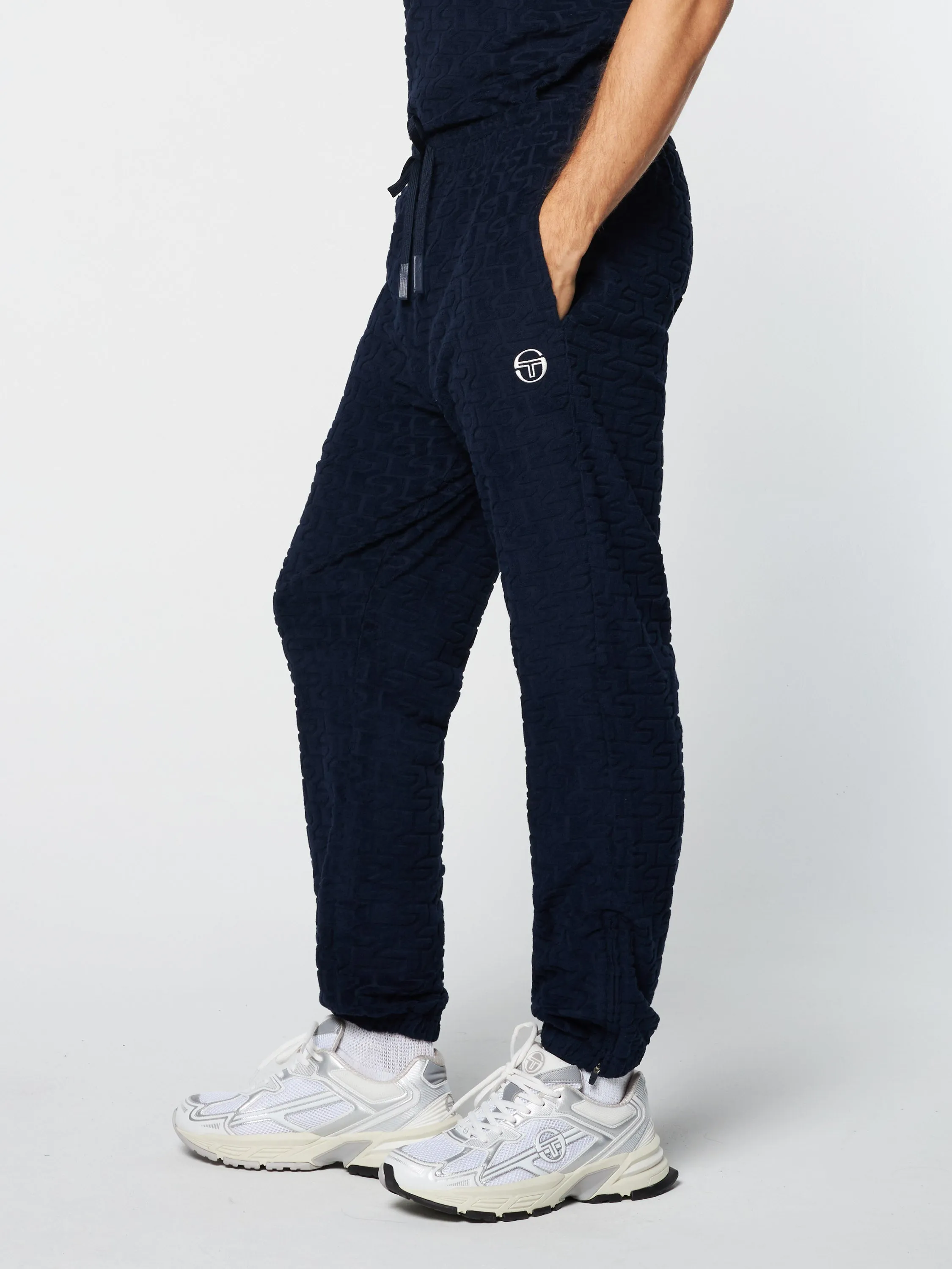 Livata Monogram Track Pant- Maritime Blue