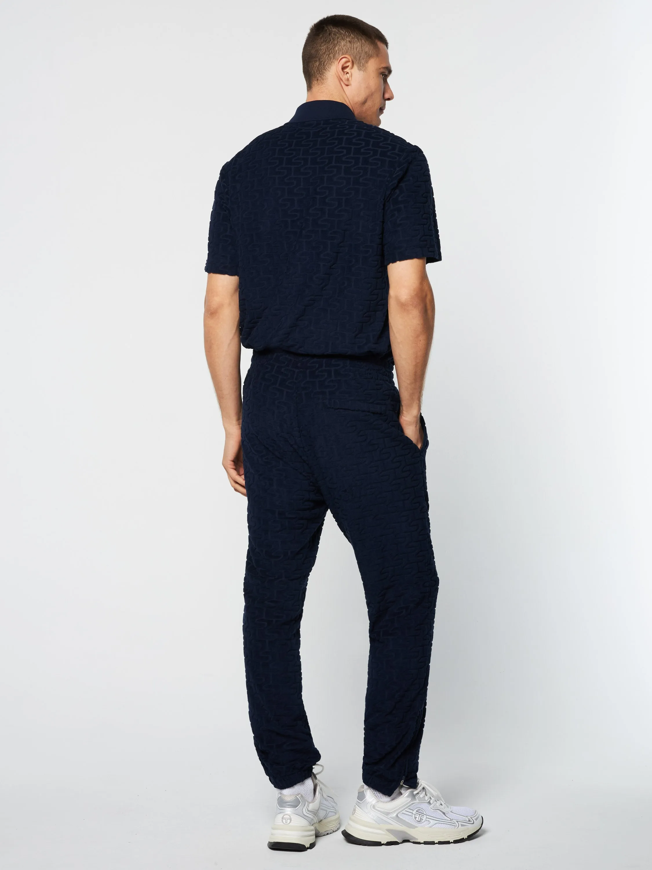 Livata Monogram Track Pant- Maritime Blue