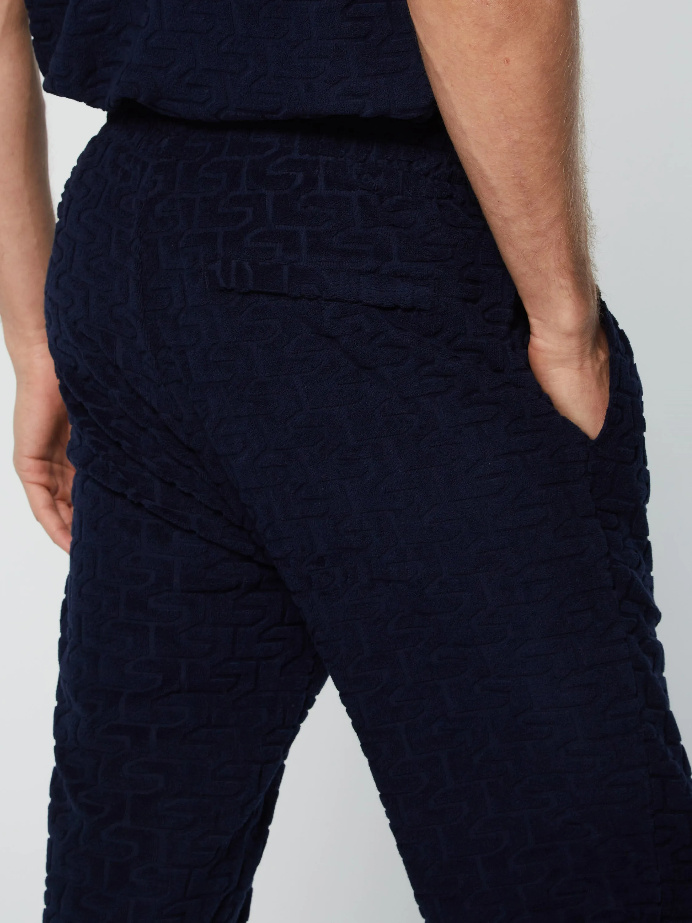 Livata Monogram Track Pant- Maritime Blue