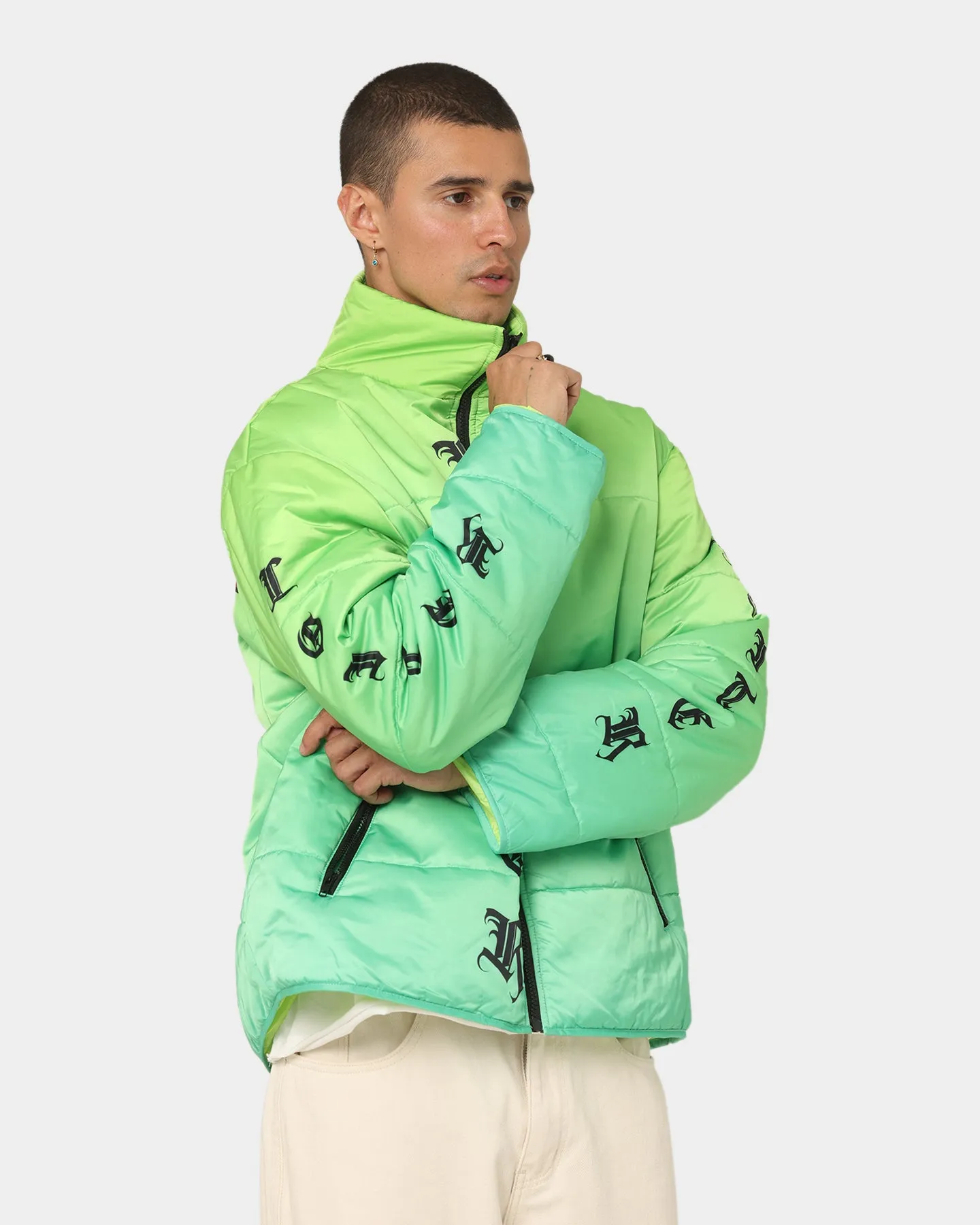 Loiter Eternal Puffer Jacket Neon Green