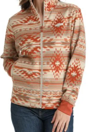 MAJ9894003-Cinch Women's Fleece Full zip- Stone Coral