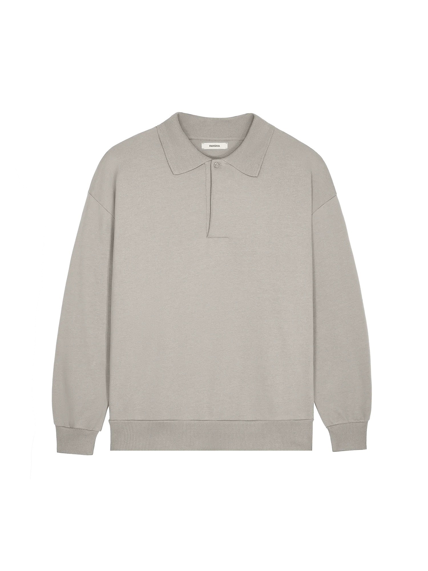 Mens DNA Heavyweight Polo Sweatshirt—stone