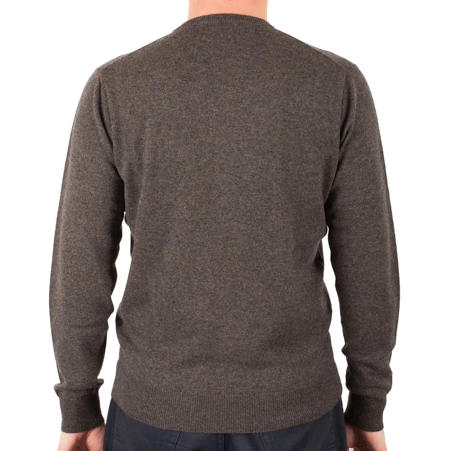 Men's Dunedin Cashmere 100% Cashmere Crew Neck Sweater Ptarmigan