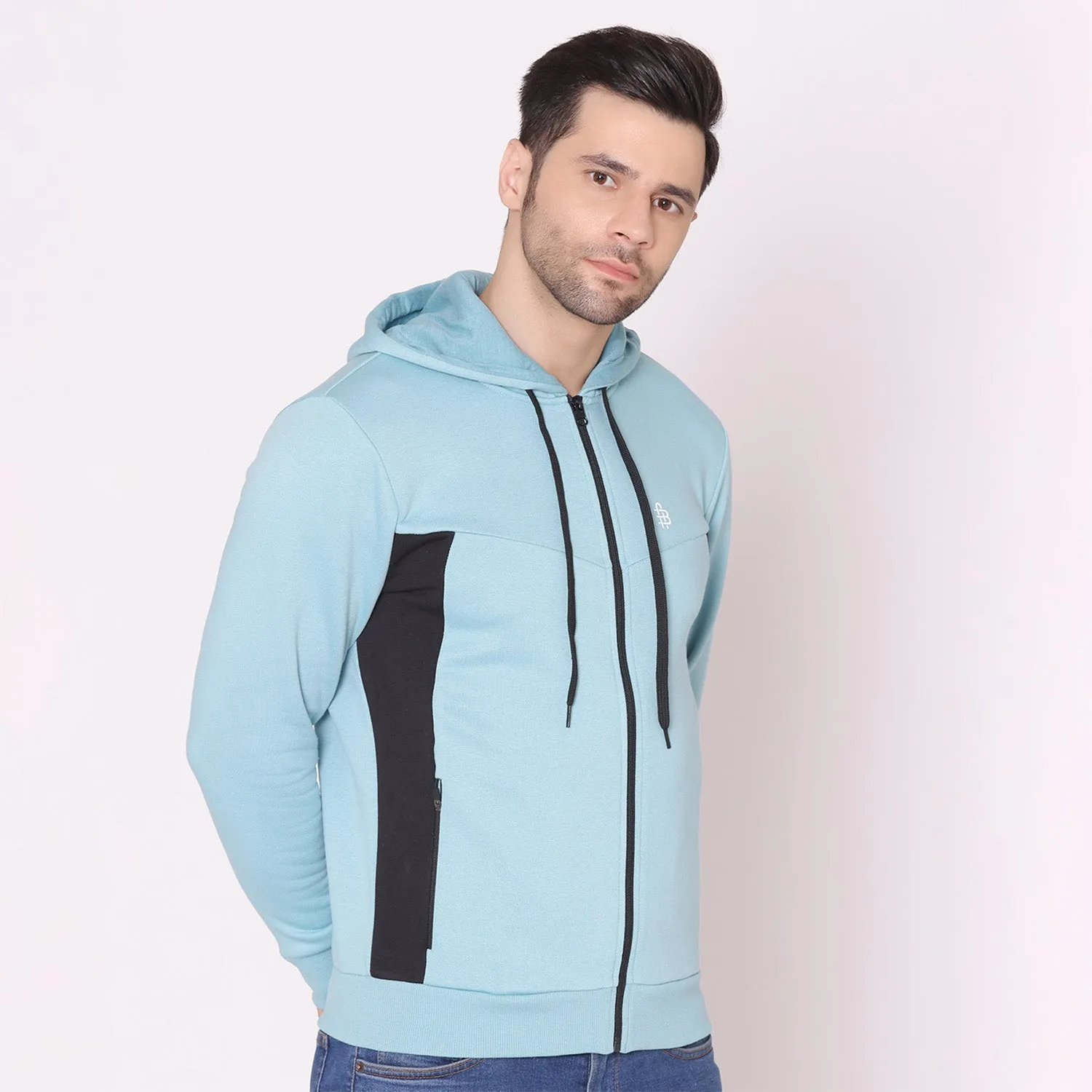 Men's Hoodie Jacket - Sky Blue