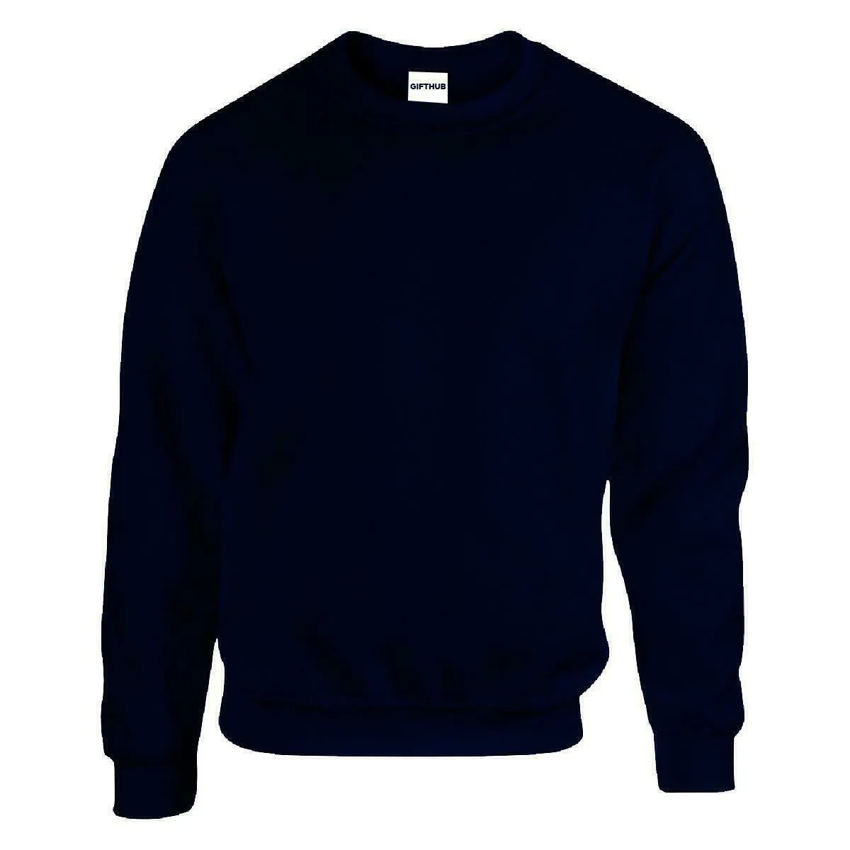 Mens Plain Crew Neck Sweatshirt - S/M