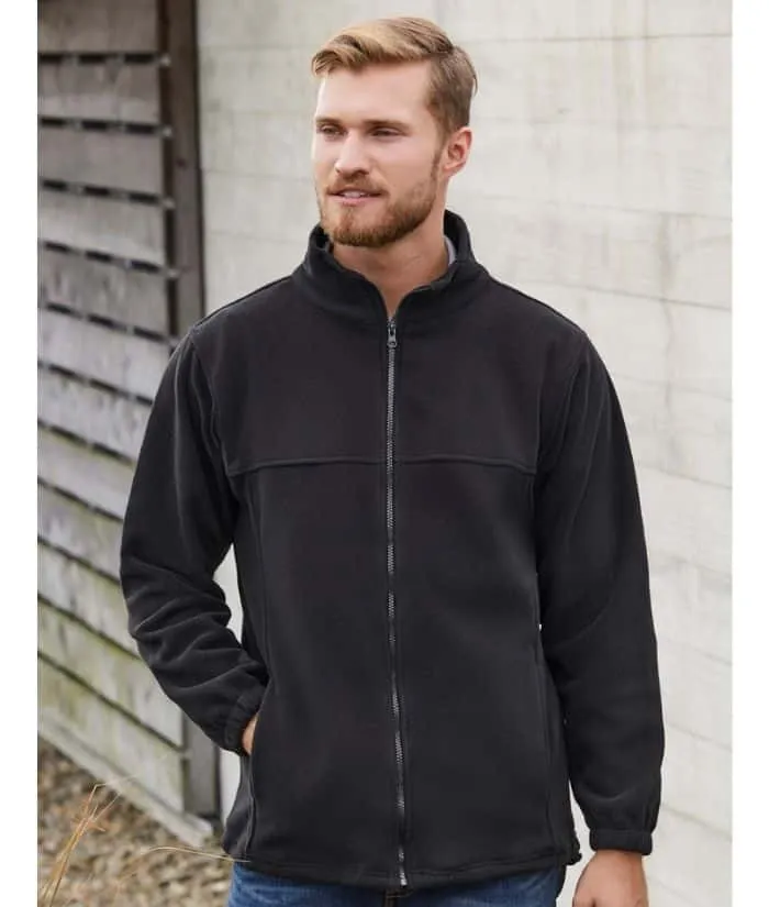 Mens Plain Essential Micro Fleece Jacket