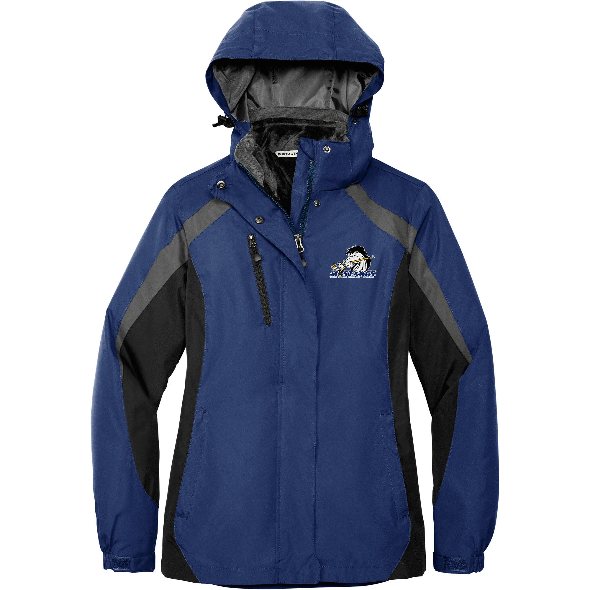 Mid-State Mustangs Ladies Colorblock 3-in-1 Jacket