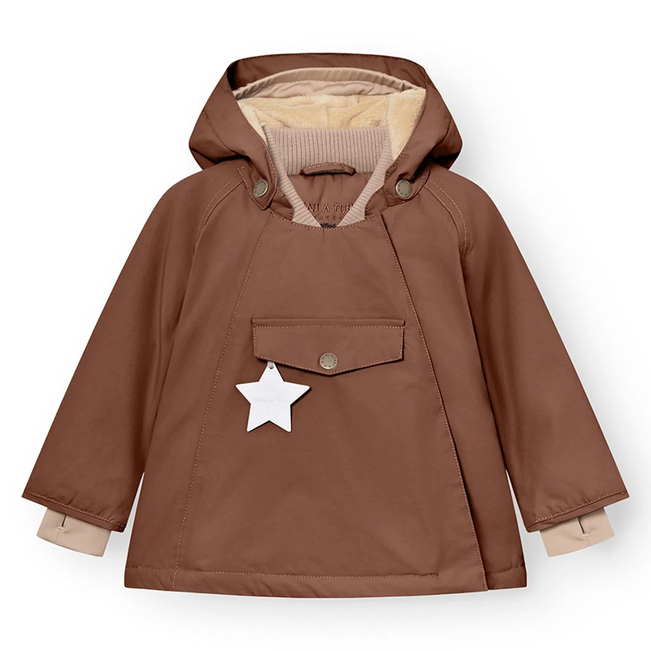 Mini A ture Rootbeer brown Wang Fleece Winter Jacket