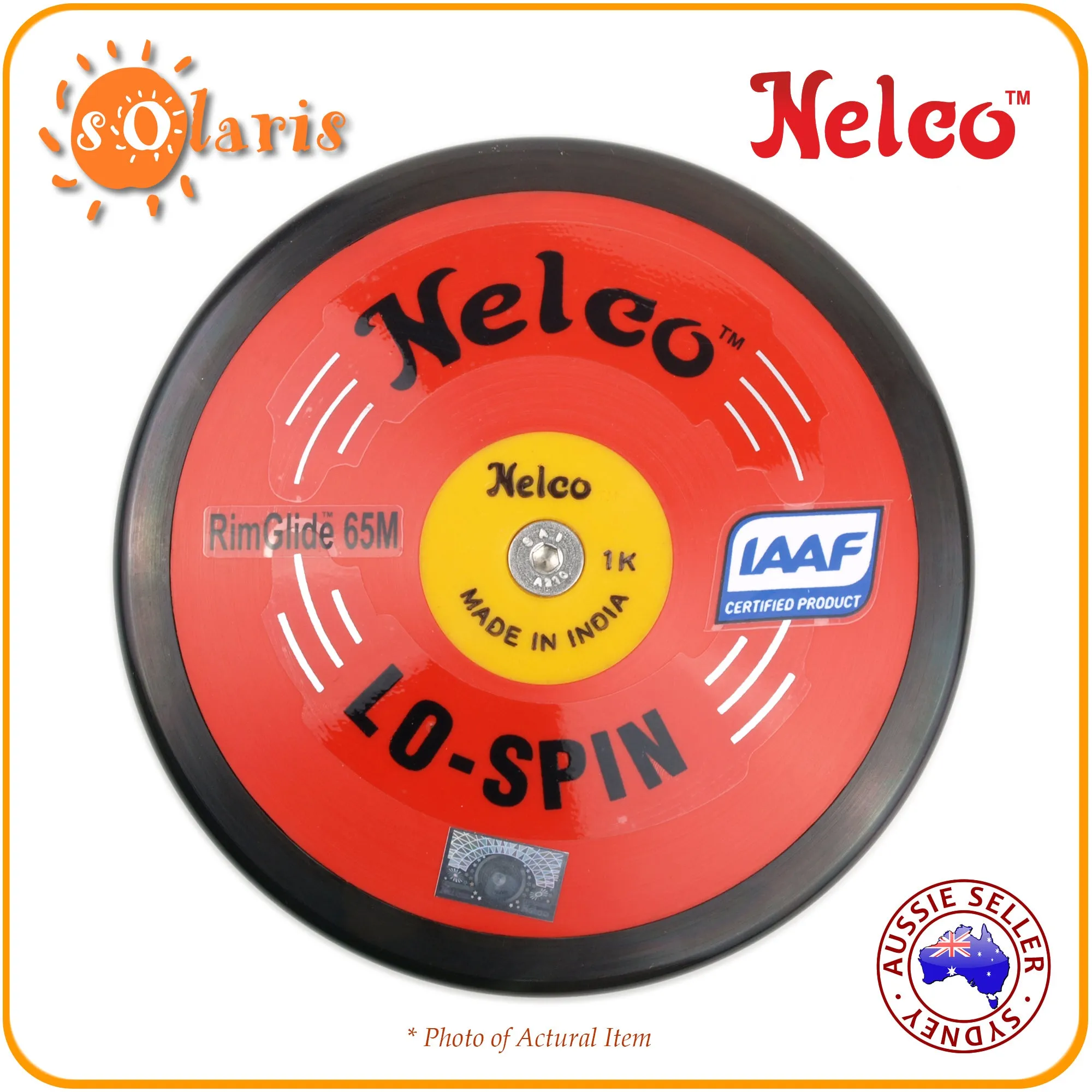 NELCO LO-SPIN RED High Performance Discus - RimGlide 65M