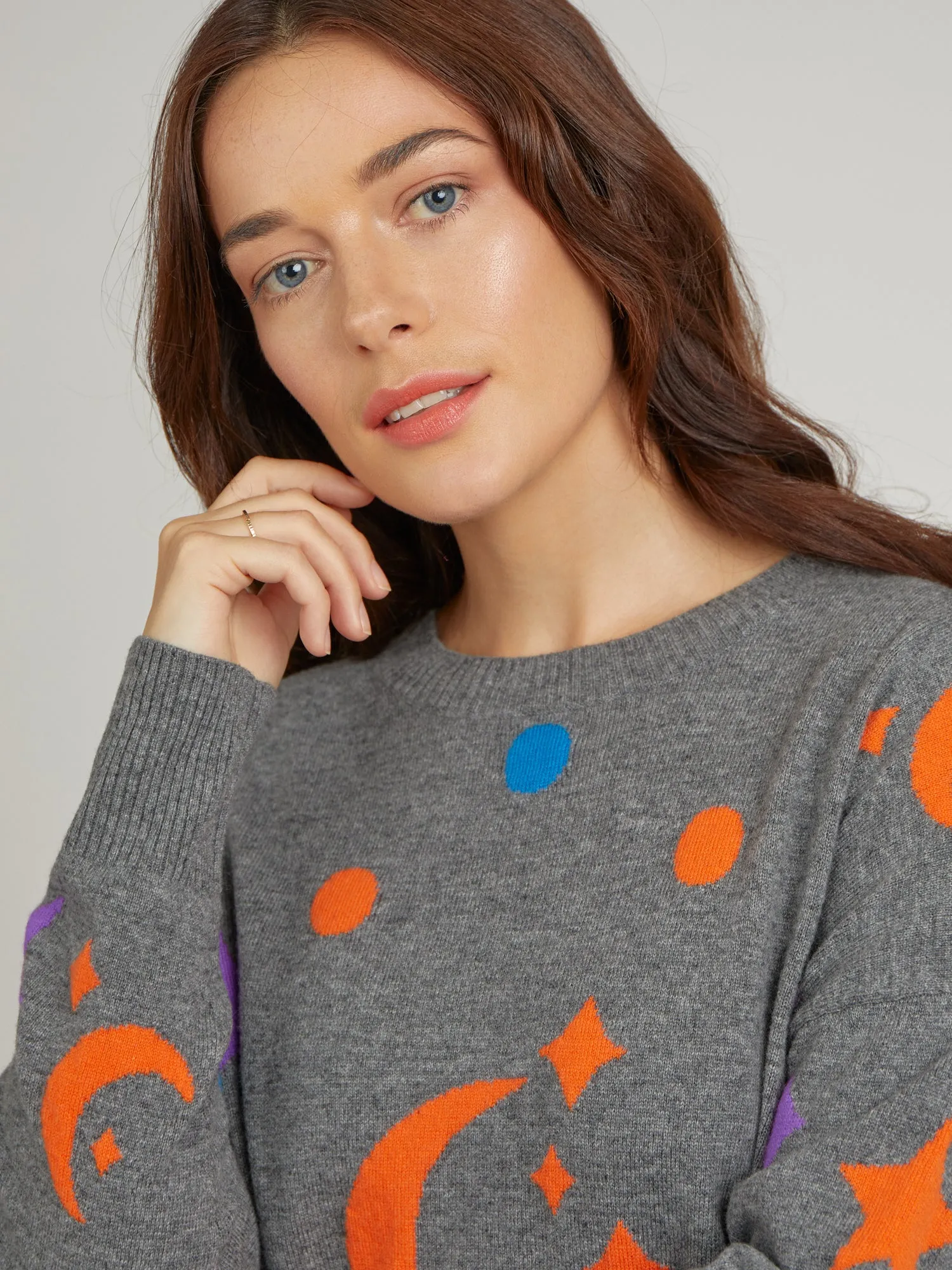 Niva Storm Grey Wool Cashmere Jumper