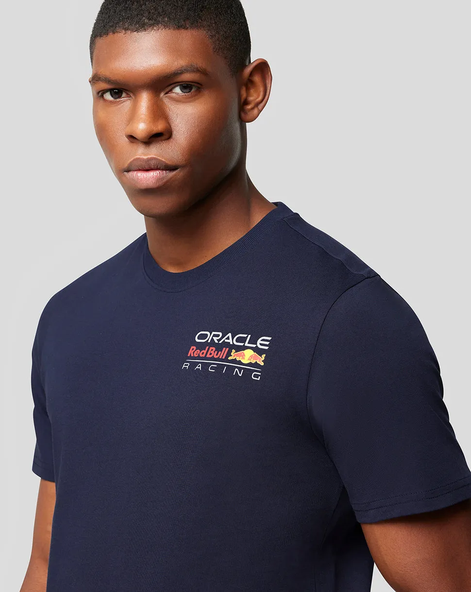 Oracle Red Bull Racing Unisex Core T-Shirt Full Colour Logo -  Night Sky