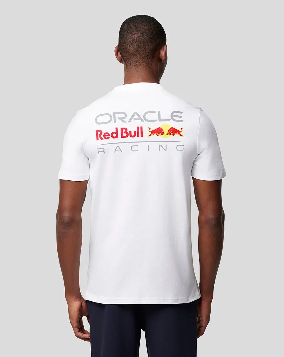 Oracle Red Bull Racing Unisex Core T-Shirt Full Colour Logo - White