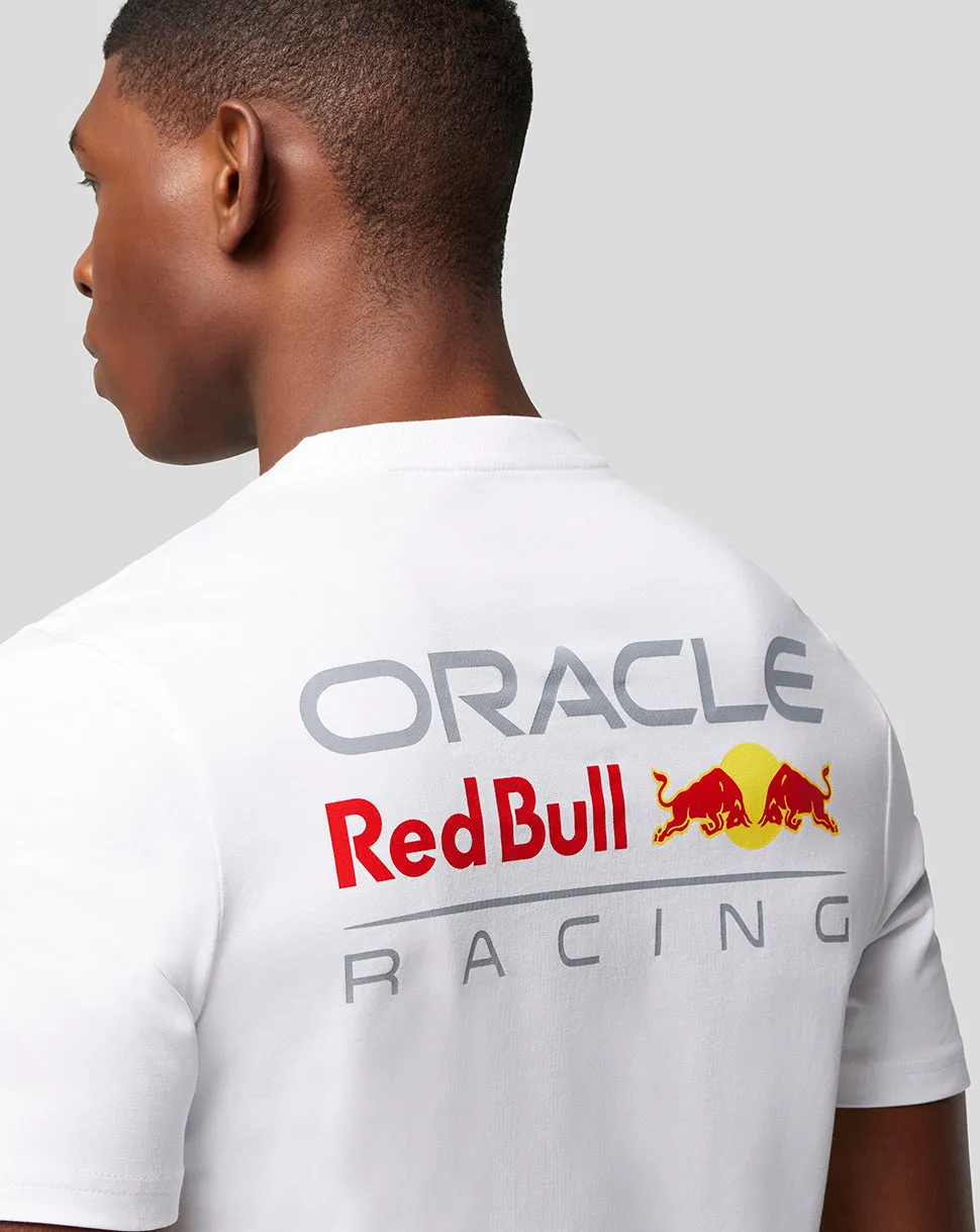 Oracle Red Bull Racing Unisex Core T-Shirt Full Colour Logo - White