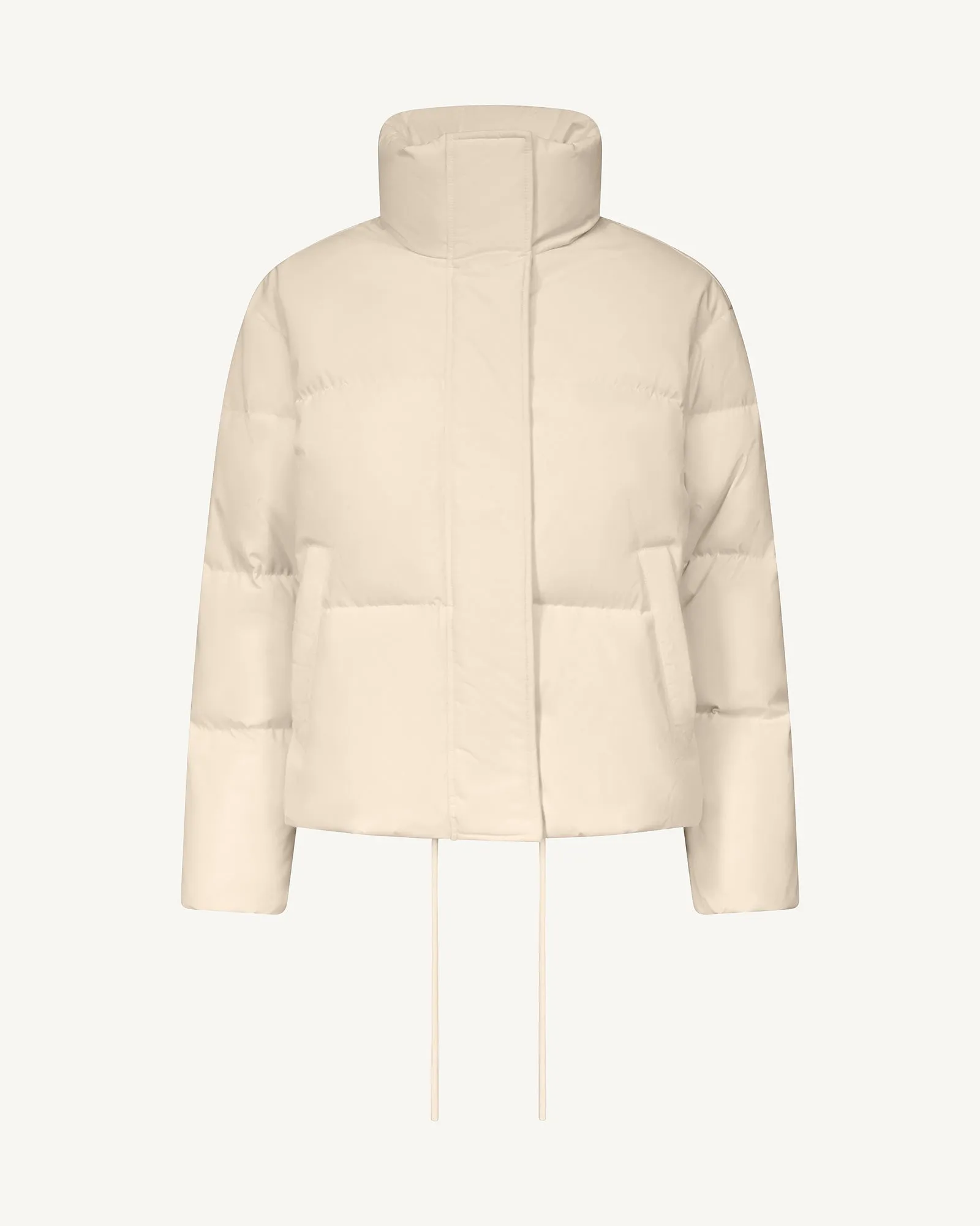 Ozaka cropped puffer-style down jacket Ivory