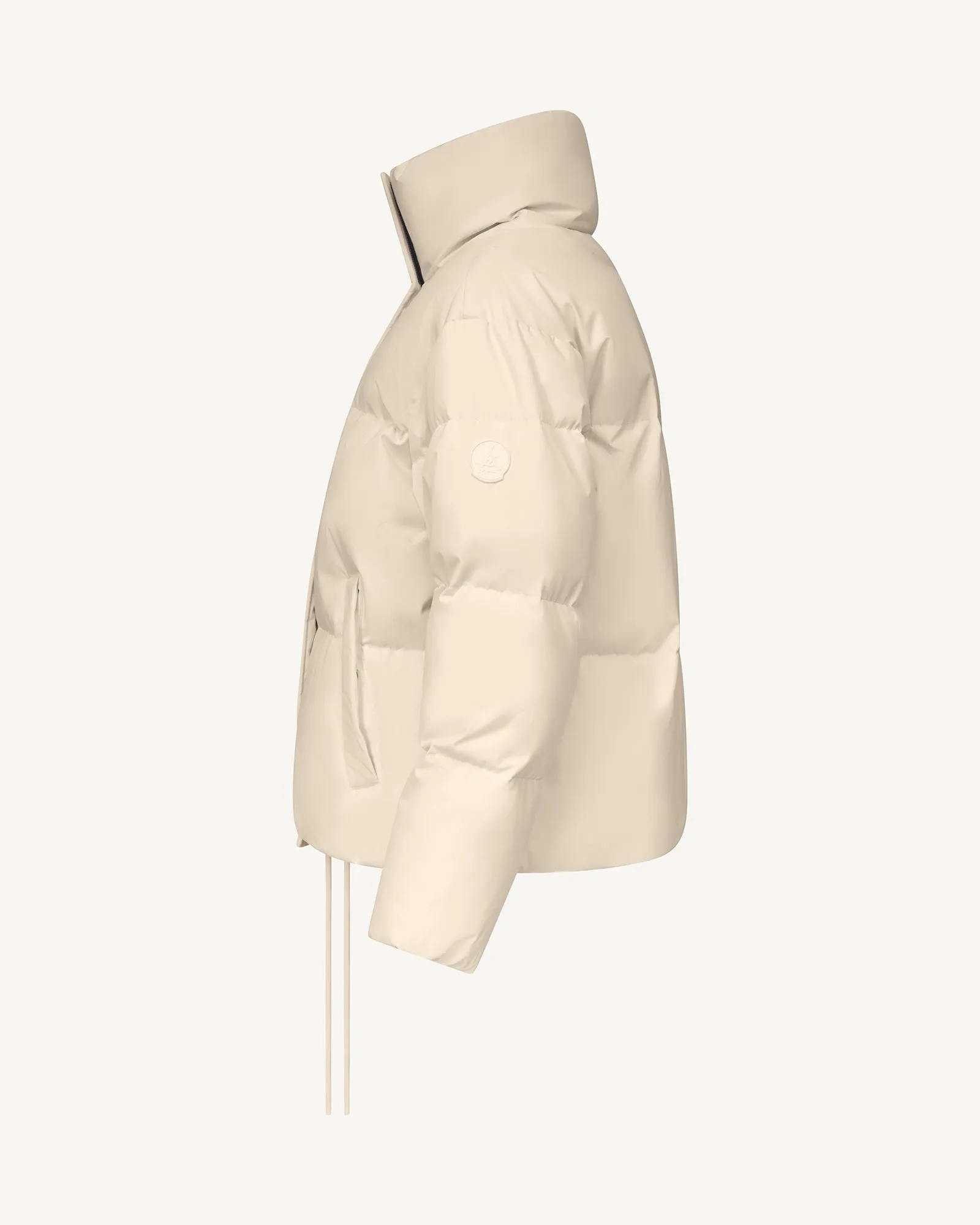 Ozaka cropped puffer-style down jacket Ivory