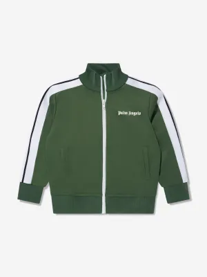 Palm Angels Boys Track Jacket in Green