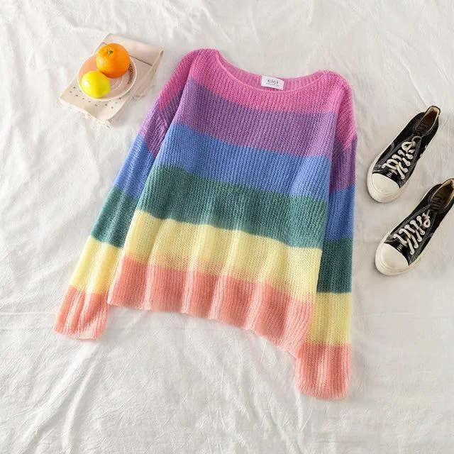 Pastel Gradient Sweatshirt 🍭