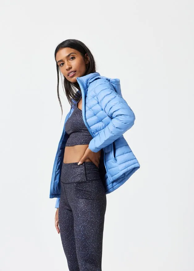 Periwinkle Duck Down Puffer Jacket