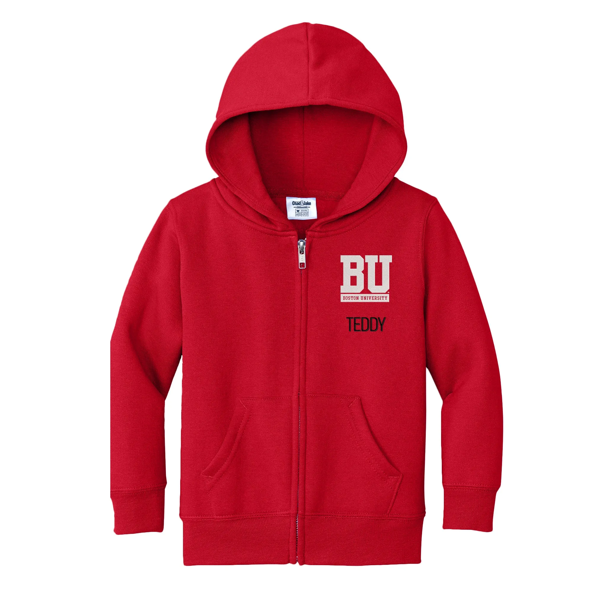 Personalized Boston University Terriers Toddler Full-Zip Sweatshirt