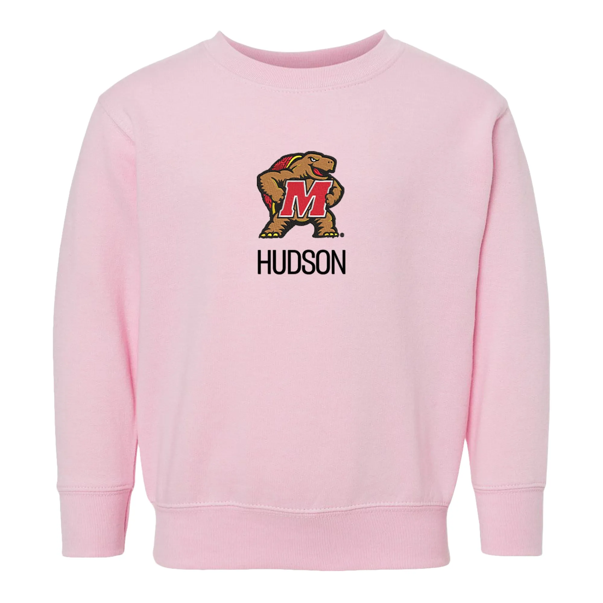 Personalized Maryland Terrapins Mascot Toddler Crewneck Sweatshirt