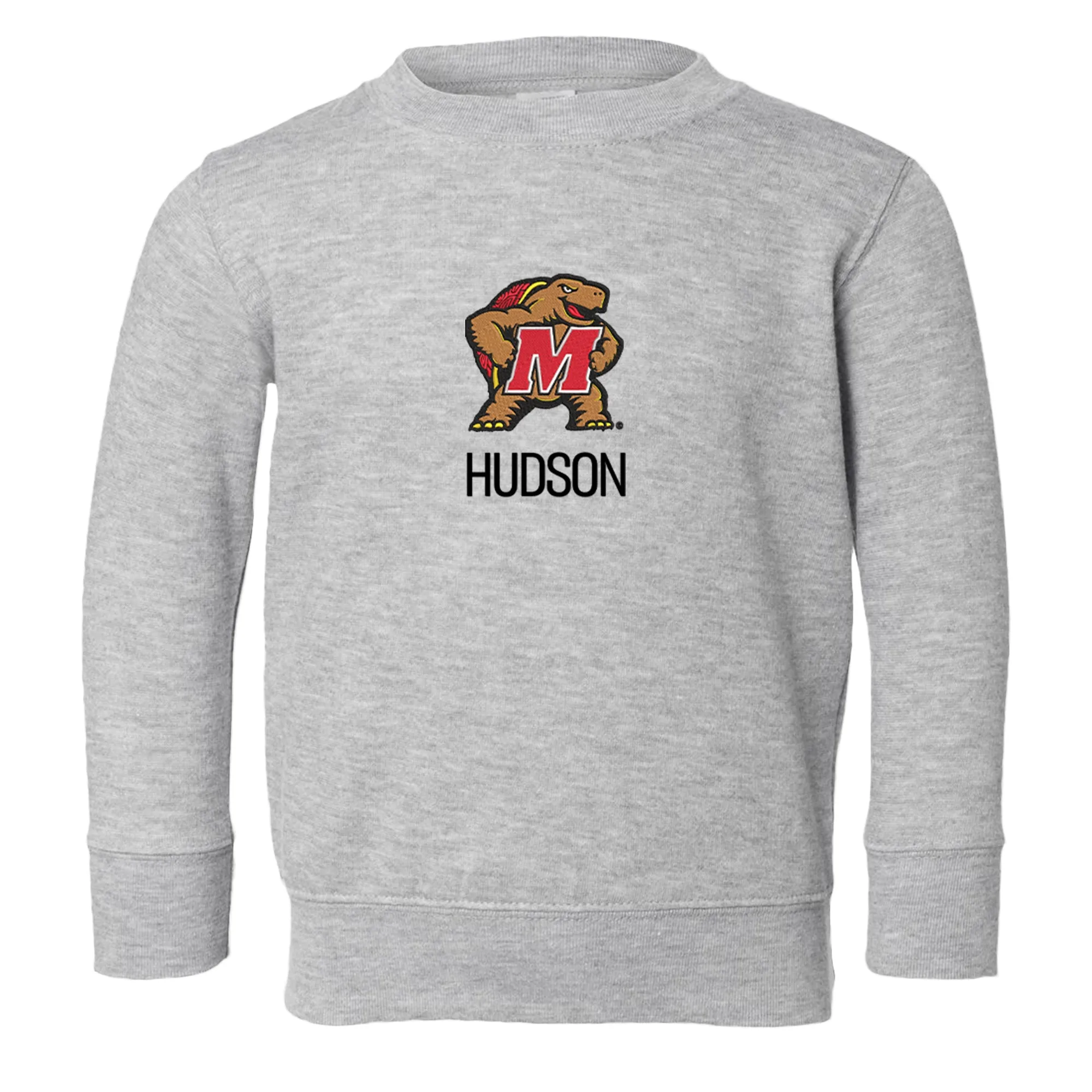 Personalized Maryland Terrapins Mascot Toddler Crewneck Sweatshirt