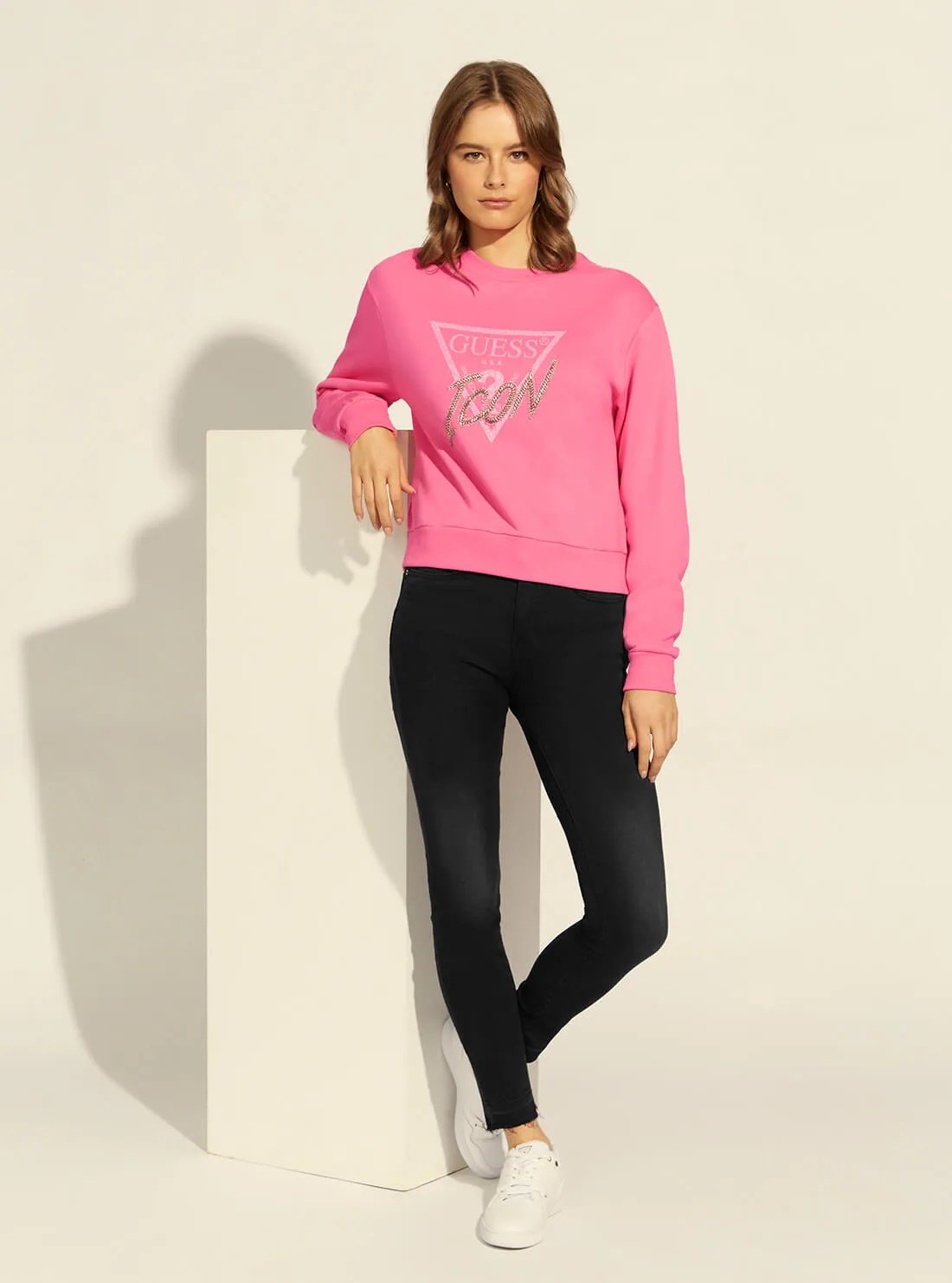 Pink Icon Logo Jumper