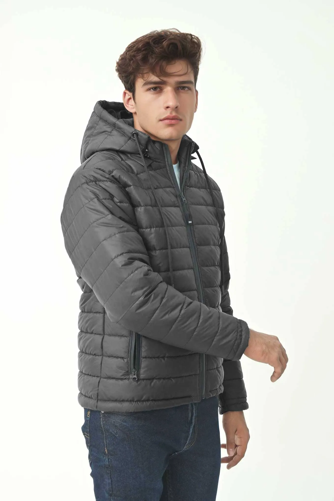 Polo Republica Men's Vedi Puffer Hooded Jacket