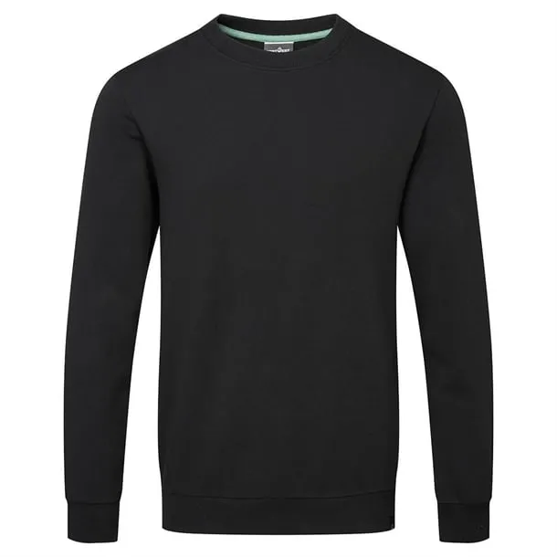 Portwest Black Organic Cotton Recyclable Sweatshirt Size S - BA180-S