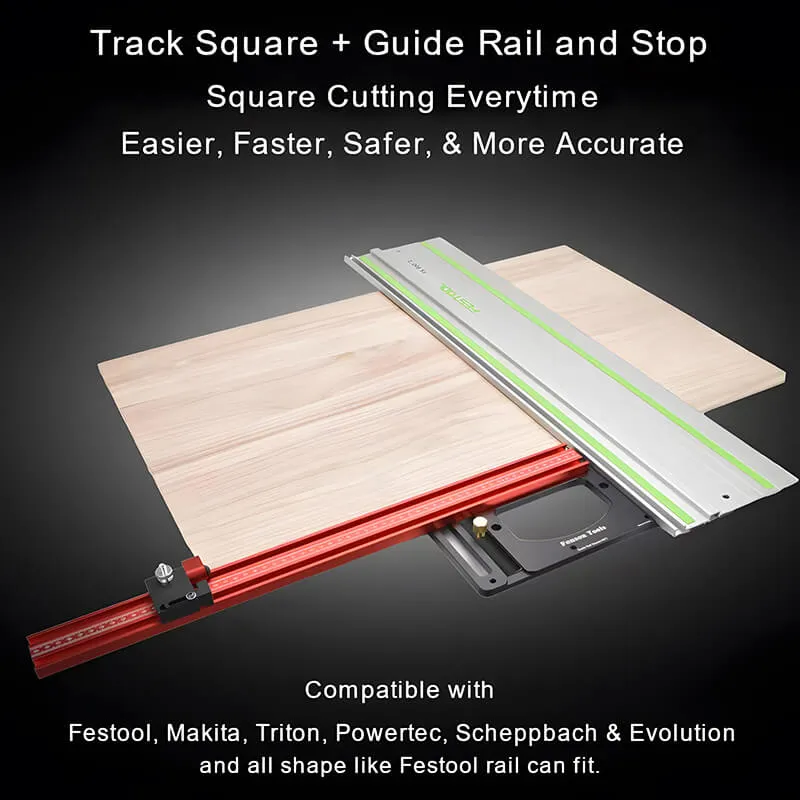 Precision Track Saw Square Guide Rail Square for Festool and Makita Rails