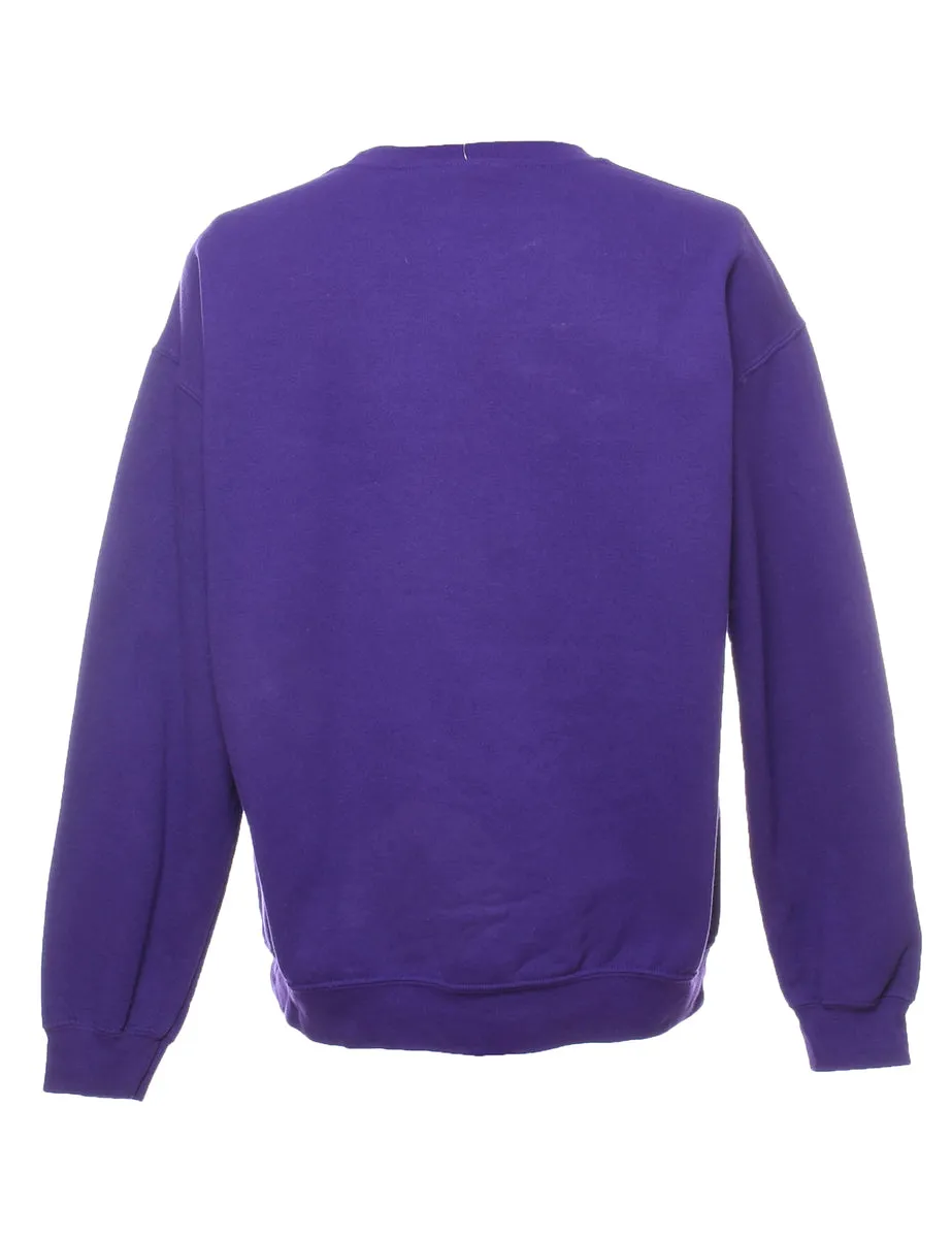 Purple Hau Farms Printed Sweatshirt - L