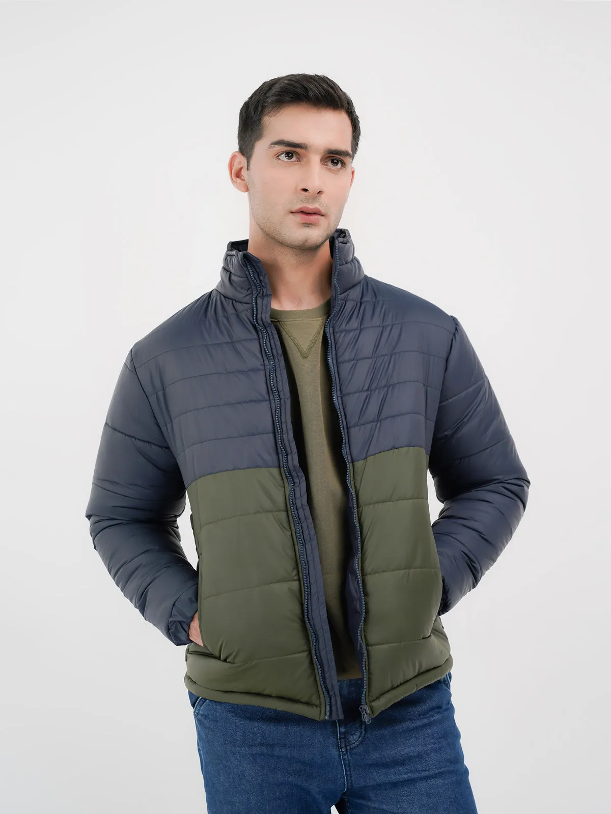 "ELECTRA" Casual Zipper Puffer Jacket